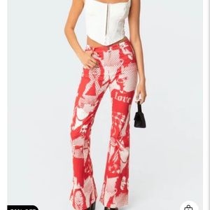 Edikted Andy Warhol Flare Jeans